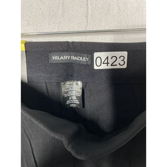 Hilary Radley Pull On Pant Stretch Mid Rise Slim Leg 4 Pockets Small Black - Picture 10 of 10